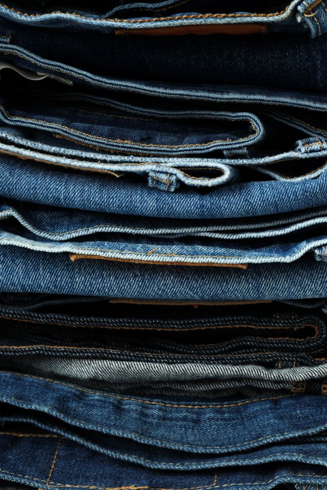 Concept of jeans, casual clothes concept, jeans as daily wear