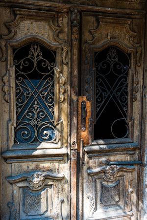 Old door in Tbilisi's downtown