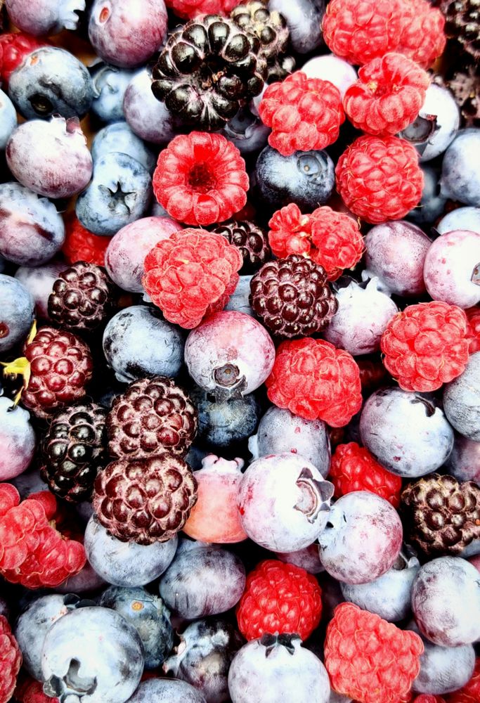 Blueberries & raspberries