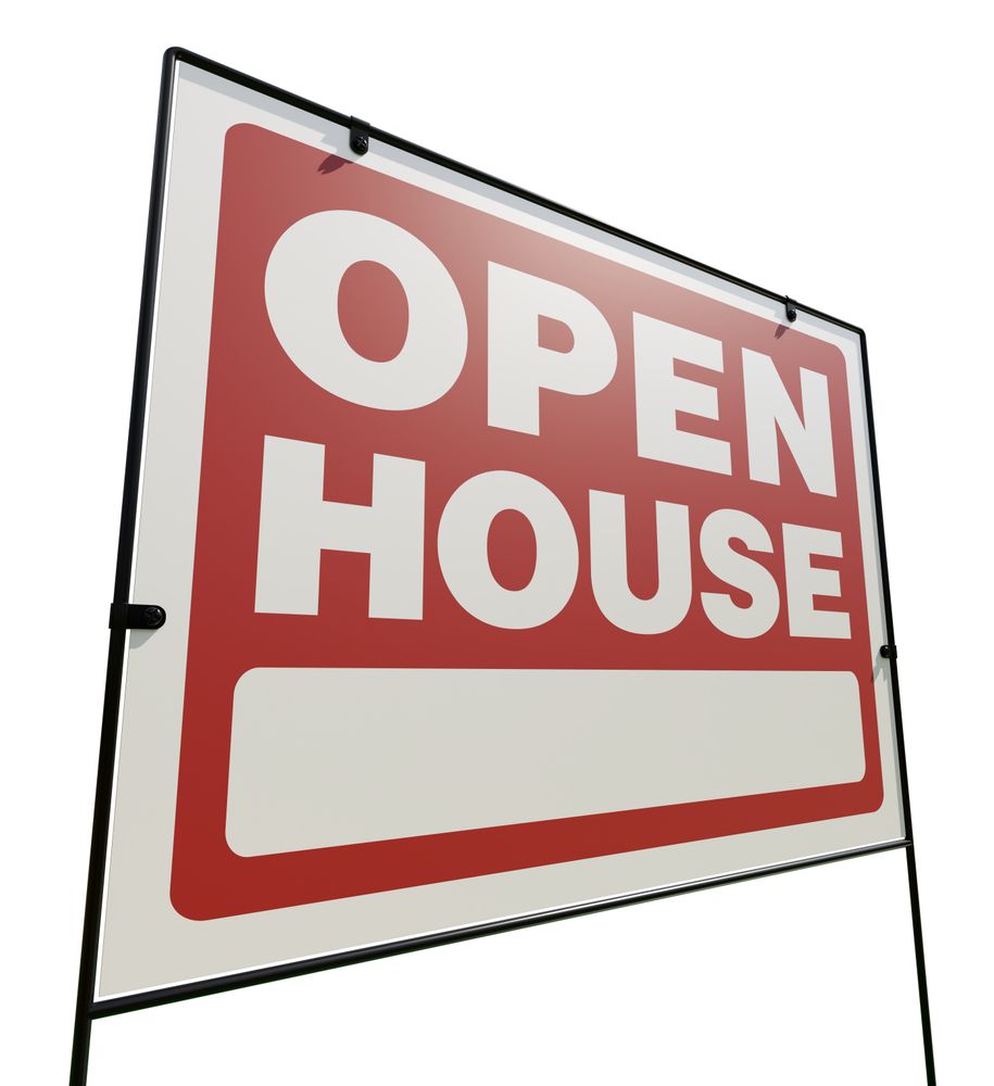 Right Facing Open House Real Estate Yard Sign