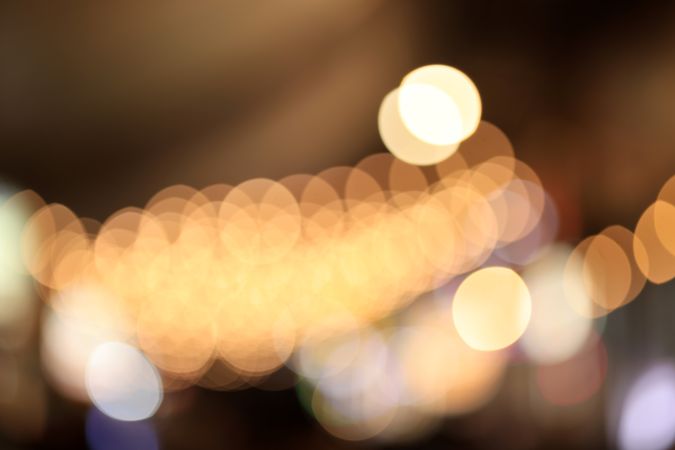 Round Light Bokeh and Abstract Background