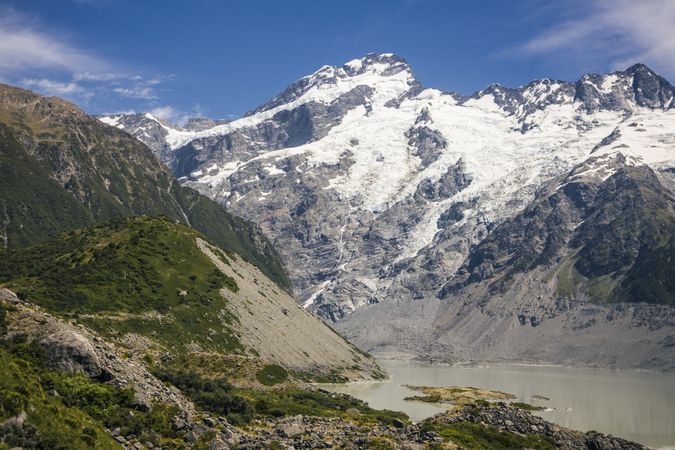 Beautiful landscape of mountains at New Zealand