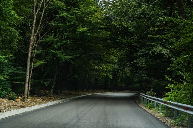 Road in the Caucasus mountains of Georgia