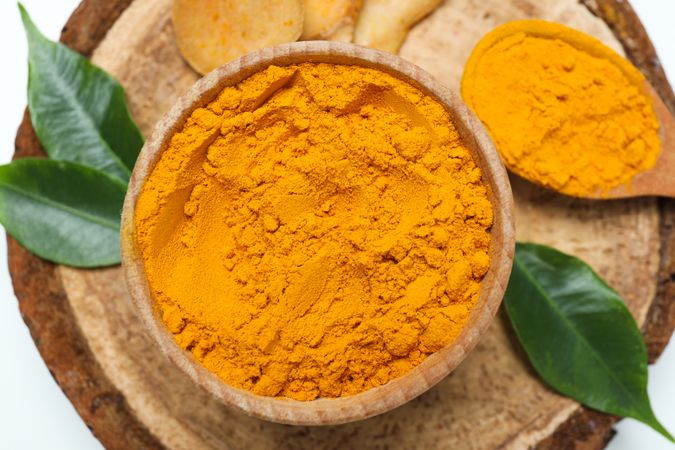 Fragrant seasoning - turmeric, one of the main ingredients in Indian curry