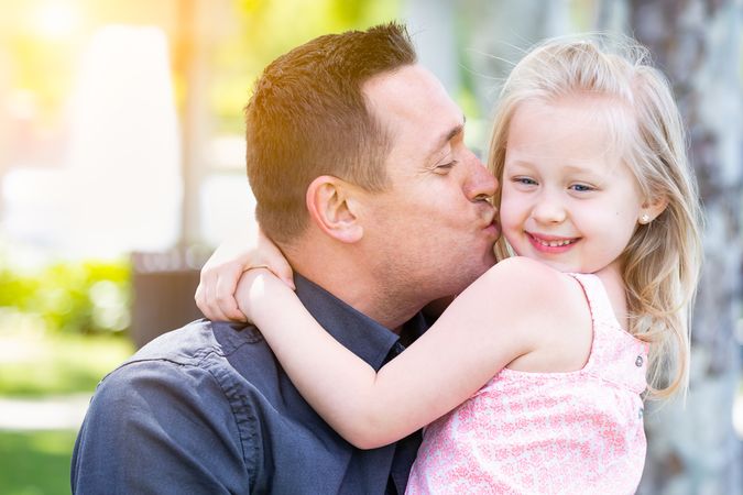 Father and Daughter At The Park