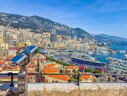 Coin-operated binocular on Rue des Remparts, Monaco