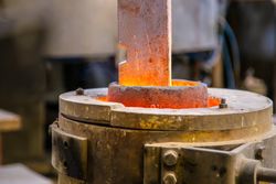 Metal ware heating in crucible