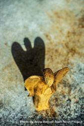 Angel shaped ornament with shadow 0JpJn4