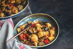 Bowl of Georgian dish, Ajapsandali