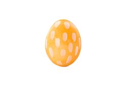 Decorative Easter egg isolated on light background. Festive tradition