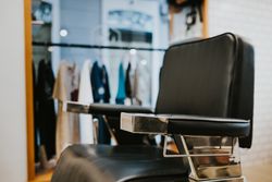 Comfortable chair in salon