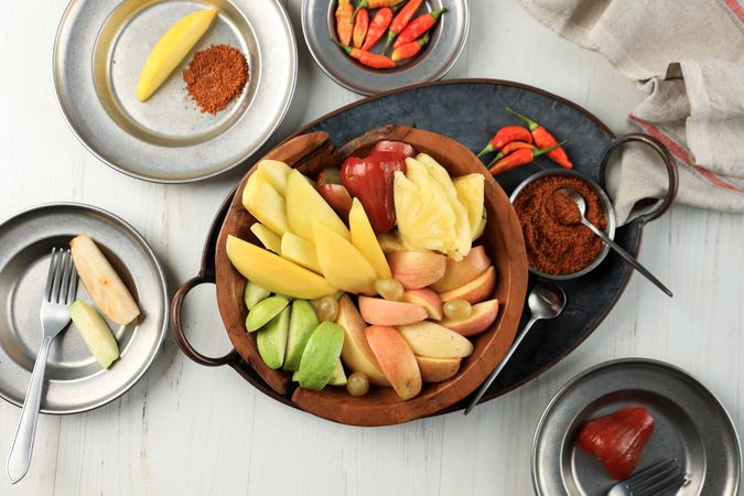 Rujak Buah Bangkok, Sliced Indonesian Fruit Salad