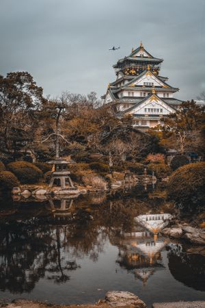 Osaka Castle Park in Tokyo, Japan