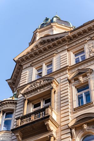 Decooration of the building in Old Prague