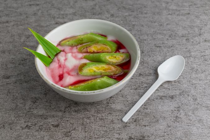 pisang ijo Indonesian dessert