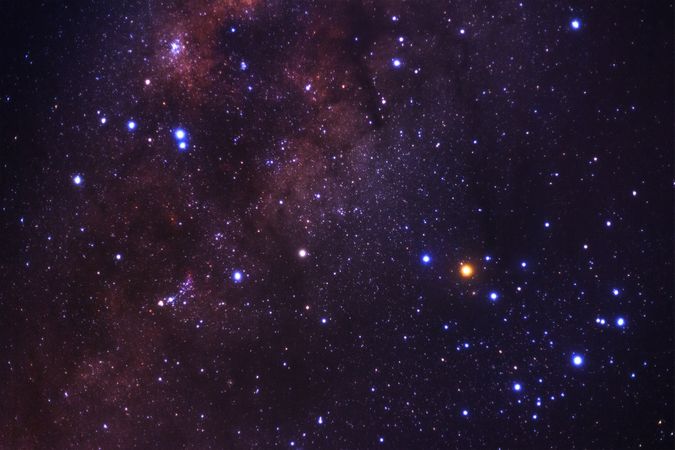 Scorpio constellation and the center of the milky way galaxy