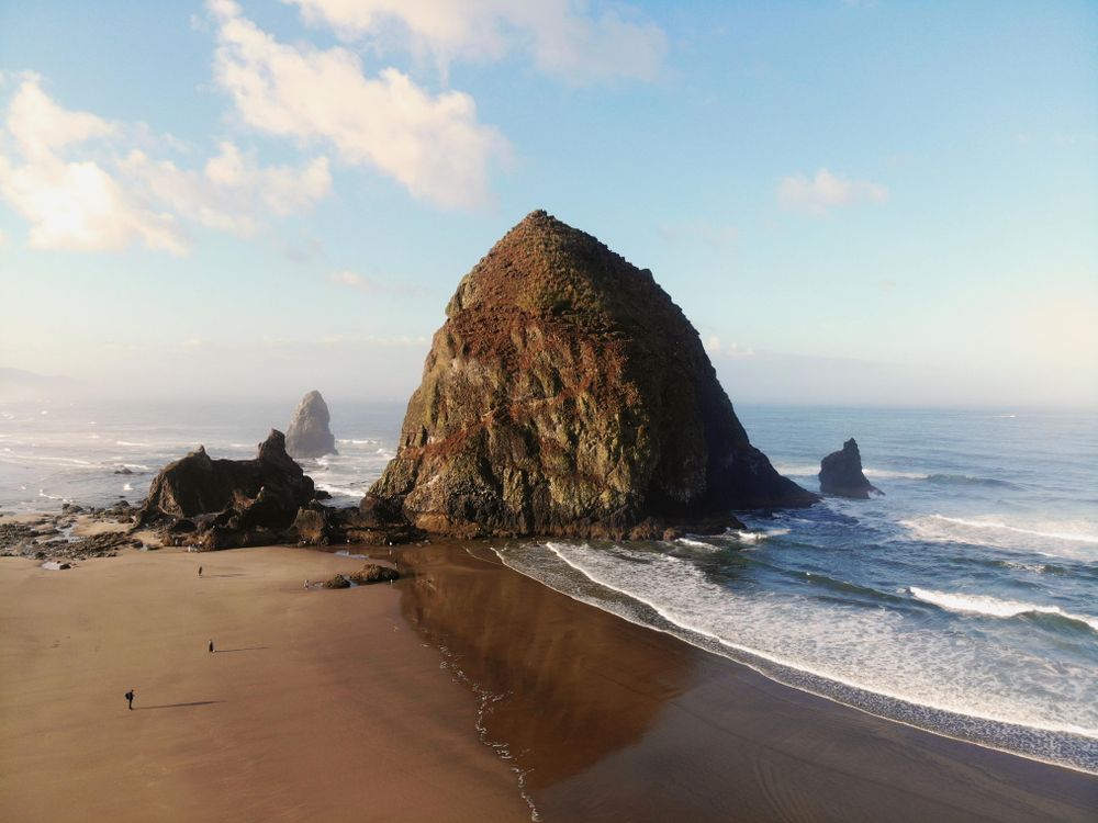 Haystack rock cannon beach Oregon