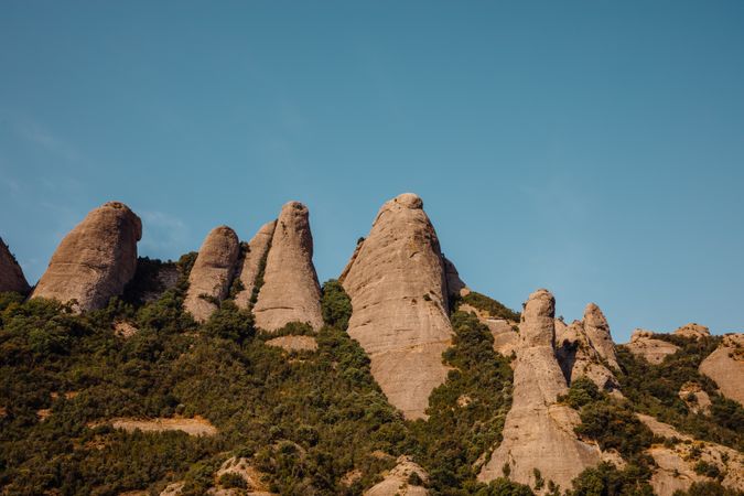 Views of the mountain of Montserrat