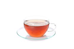Cup of tea isolated on plain background