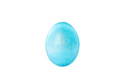 Decorative easter egg isolated on blank background. Festive tradition