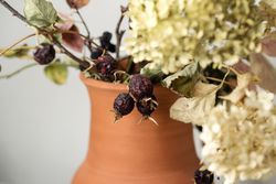 Dried flowers, educational still life for drawing.