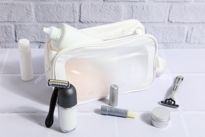 Toilet bag for different toilet and self care accessories