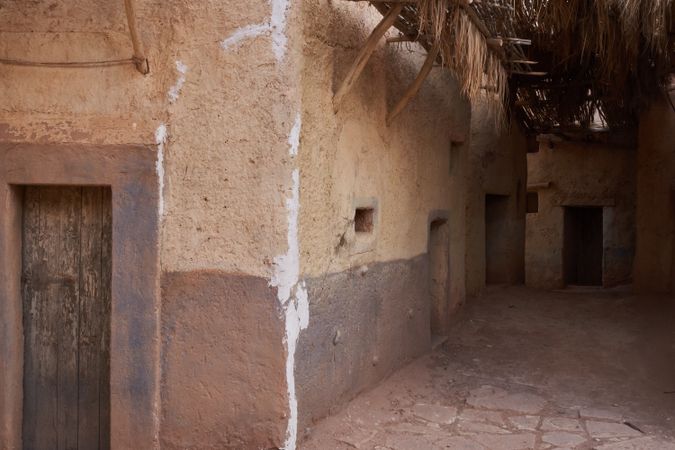 Old narrow street of ancient town