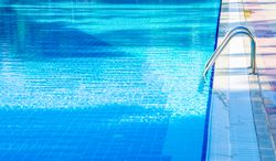 Calm blue pool