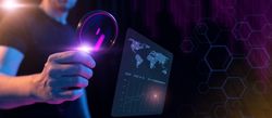 Futuristic Market Analysis Hologram