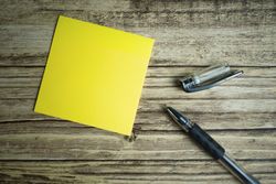 yellow sticky note