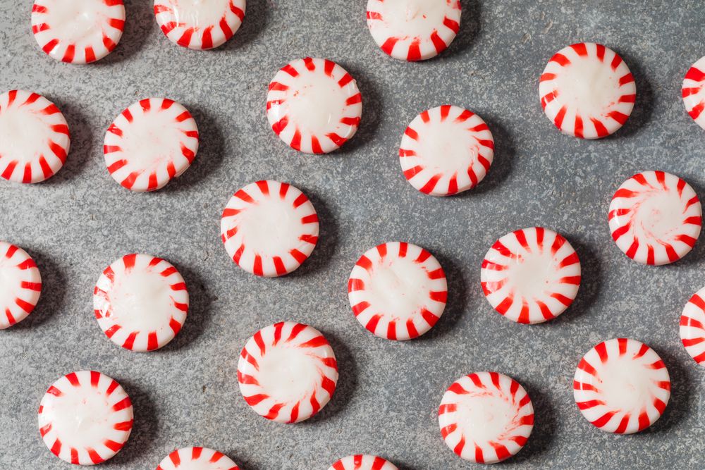 Sweet Red Striped Peppermint Candy
