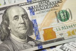 Abstract Detail of Newly Designed United States One Hundred Dollar Bill