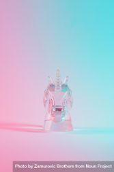 Unicorn figure in vibrant bold gradient holographic colors bEyjob