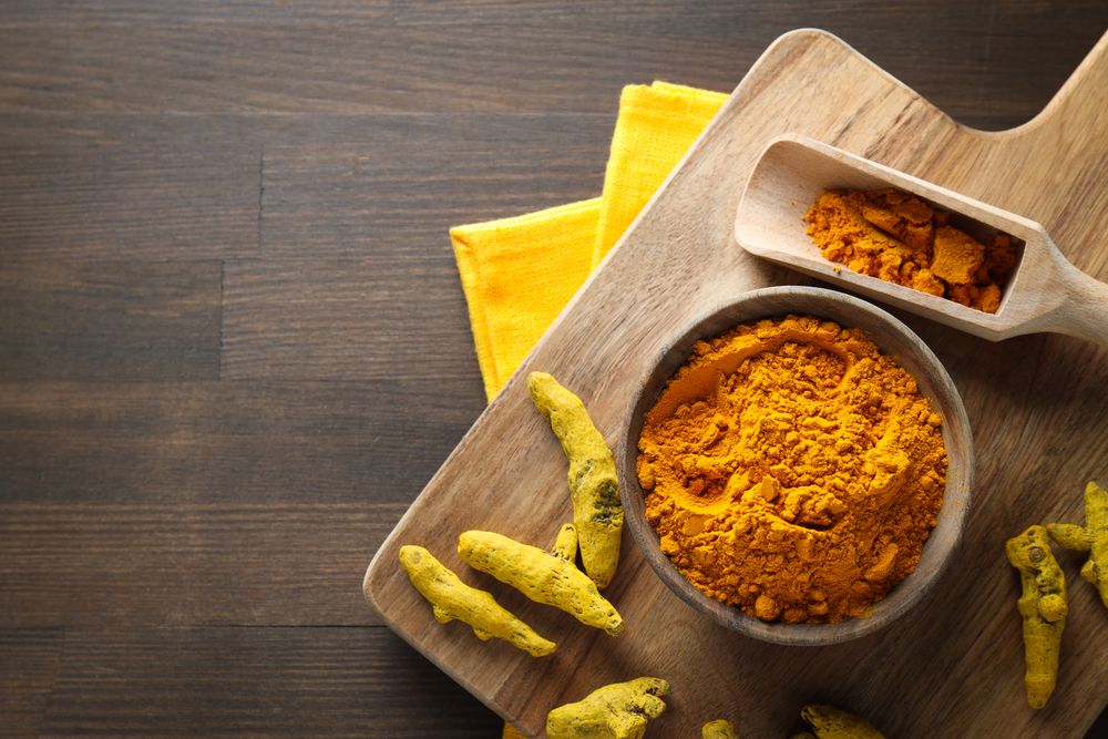Fragrant seasoning - turmeric, one of the main ingredients in Indian curry