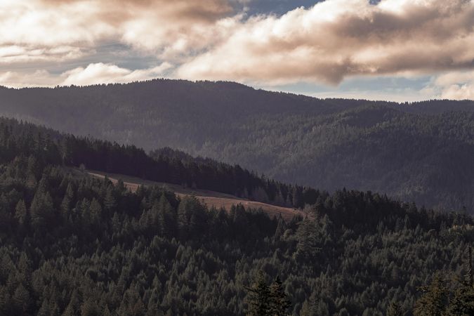 Beautiful day in the vast mountains of Northern California