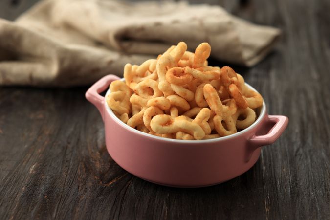 Lanting, Crispy Traditional Javanese Snack made from Cassava Flour, Savory and Garlic Flavor.