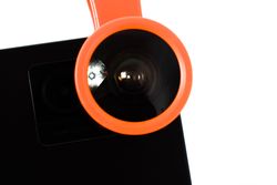 Snap on extra lens on smartphone camera