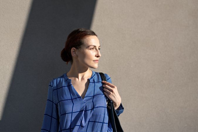 Businesswoman at street