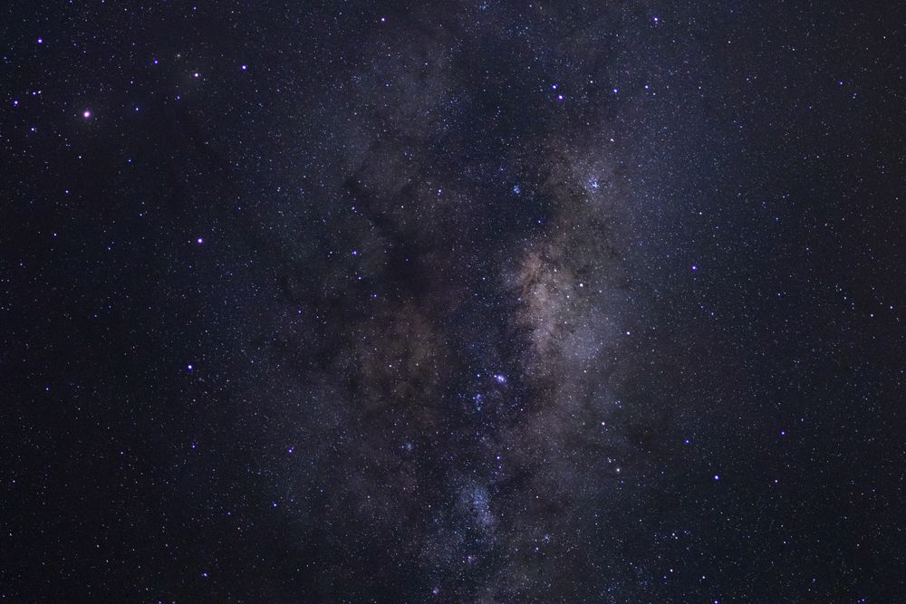 Milky way galaxy with stars and space dust in the universe