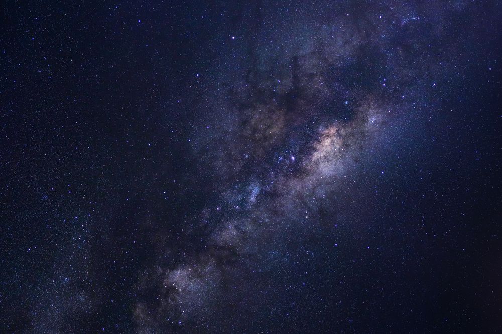 Milky way galaxy with stars and space dust in the universe