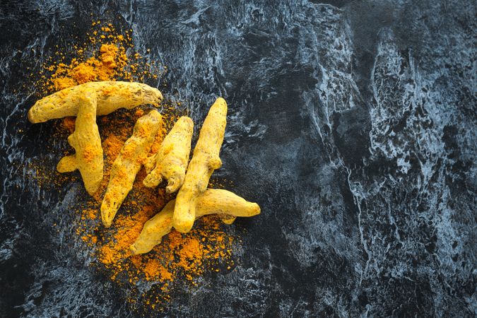 Fragrant seasoning - turmeric, one of the main ingredients in Indian curry