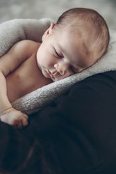 Baby wrapped in a blanket