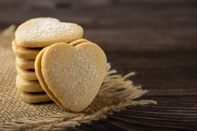 Delicious buttery biscuits filled with guava paste.