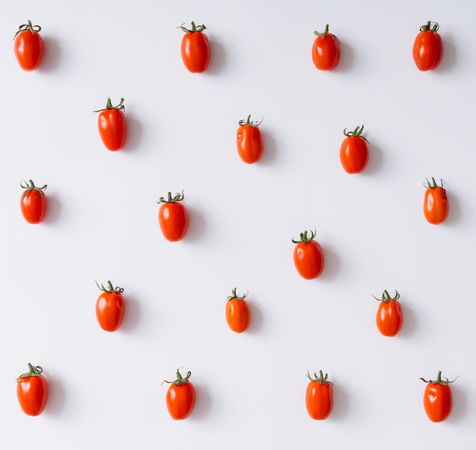 Tomato pattern on light background