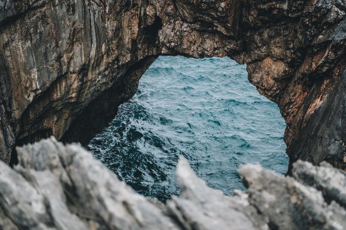 Picturesque rocks and sea