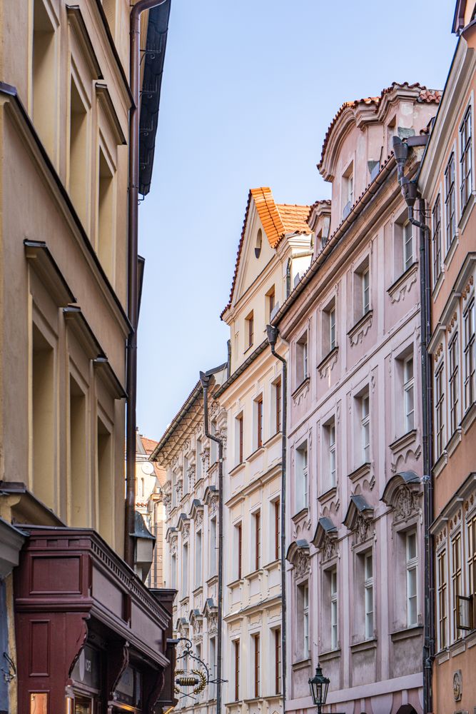 Decooration of the building in Old Prague