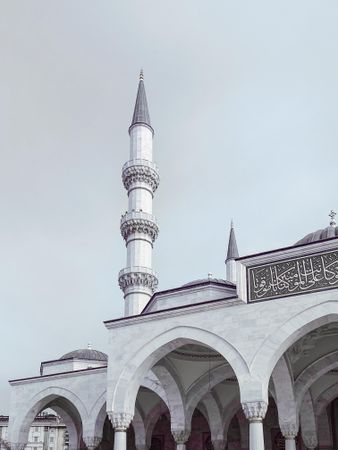 Minaret on mosque in Ankara