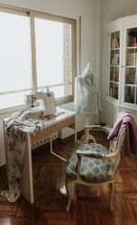 Interior of dressmaker workshop