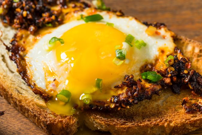 Healthy Chili Crisp Oil Fried Eggs