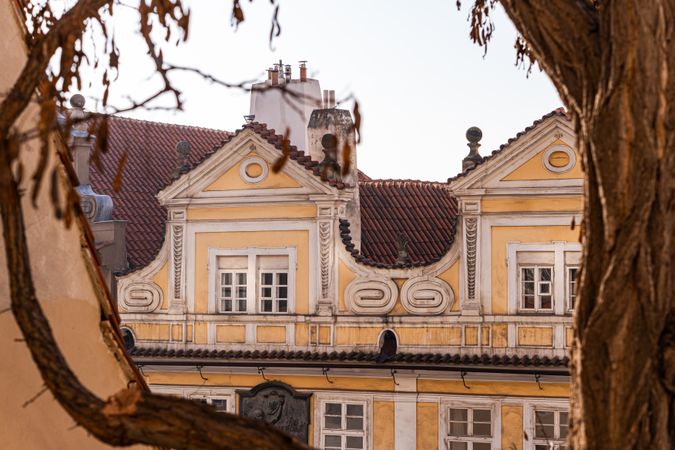 Decooration of the building in Old Prague